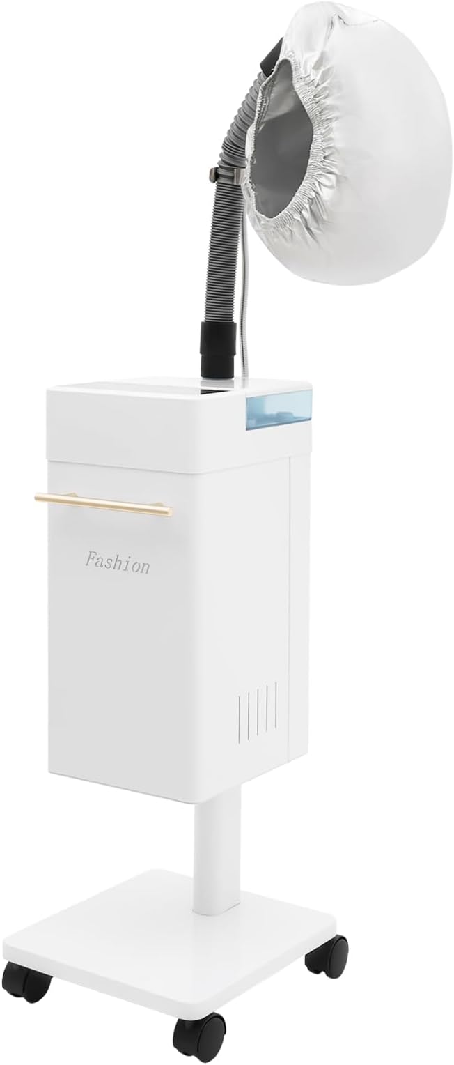 110V 600W Nano Hair Steamer Machine, Professional Micro Mist Salon Hair Processor, Salon Spa Equipment Vertical Nano Hair Steamer for Deep Hair Care Repair, Hair Styling