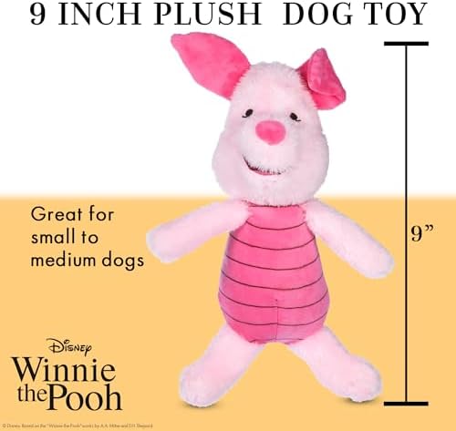 Disney for Pets Winnie the Pooh Piglet Figure Dog Toy, 9 Inch