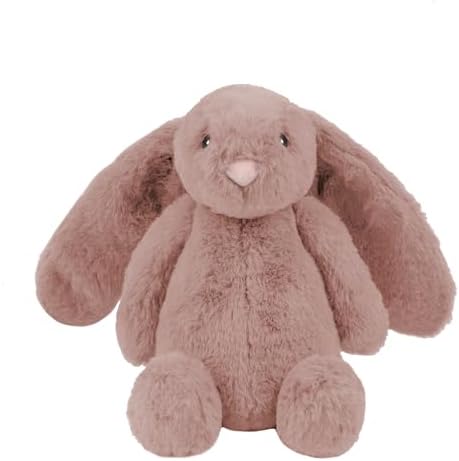 Best Pet Supplies Bunny Buddy Squeaky Plush Dog Toy - Mauve, Medium