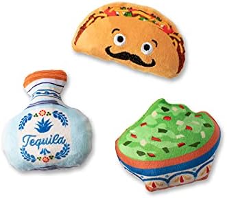 Fringe Studio Plush Dog Toy Set, Taco Tuesday, 3 Piece Set, for Small Dogs (289555)