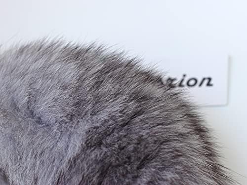 Fosrion Real Fox Tail Fur Hair Cat Catching Hunting Playing Bites Toy (Silver Fox, Only Tail)