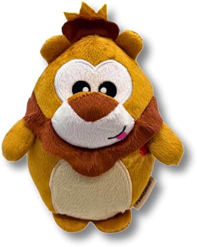 7" Squeaky Plush Toy for Puppies Small Dogs Self Etertainment Washable Soft Made [PET ONLY] (Lion)