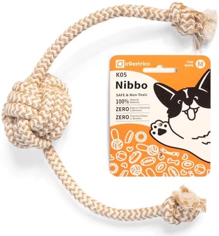 Puppy Chew Toys for Teething, Interactive Rope Toys for Small and Medium Dogs, Fun Chew Rope for Training, M Size