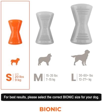 BIONIC Bone Dog Toy for Dogs Up to 20 lbs, Small