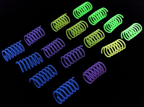 Fashion's Talk 12PCS Glow-in-The-Dark Springs Cat Toys for Indoor Cats,Jelly Color Interactive Play Kitten Toys for Chase and Exercise