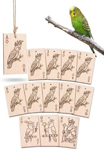 Natural Balsa Wood Bird Chew Toy 13 Count, Shredding Toy for Bird