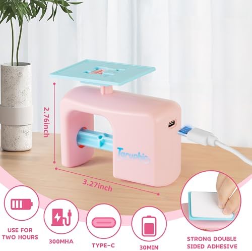Interactive Cat Toy for Indoor Cat, Automatic Door Hanging Cat Toy with Detachable Design, Kitten Toys for Indoor Cats Self Play, 3.27 * 1.69 * 2.76Inch (Pink)
