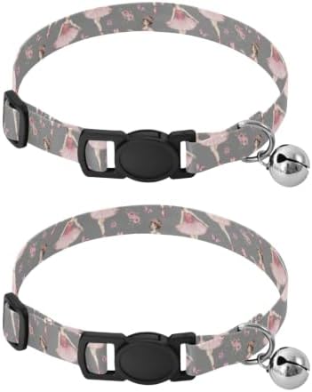 Ballerina Floral Crowns Adjustable Buckle Cat Collars 2 Pack Collar for Puppy
