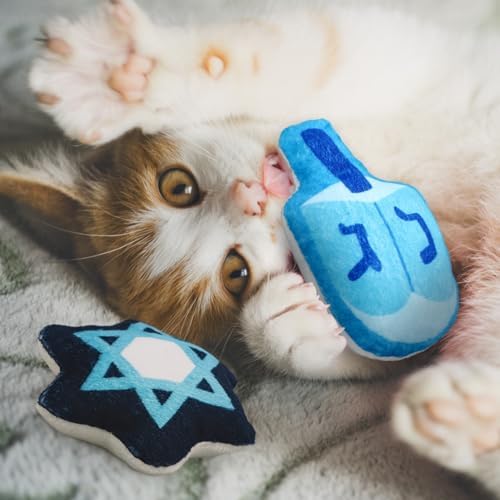 Soulchen Hanukkah Style 4 Pcs Catnip Silvervine Cat Toys Chew