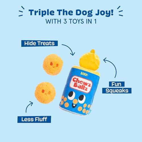 BarkBox Chewz Ballz Dog Toy - 3-in-1 - for Medium to Large Dogs