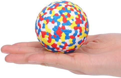 10 Pcs Dog Balls, 2.5 Inch Indestructible Tennis Balls for Aggressive Chewers, Durable Bouncy Interactive Toys Fetch Game and Teething Chew for Large Medium Small Dogs and Puppies, Colorful