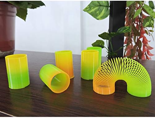 Andiker Cat Spiral Spring, 3 pcs Long Cat Creative Toy Interactive cat Toy Durable Heavy Plastic Spring Colorful Springs Cat Toy for Swatting, Biting, Hunting, and Active Healthy Play (3pc)