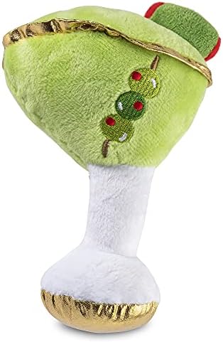 Haute Diggity Dog Dirty Muttini Plush Dog Toy, Cocktail Parody Chew Toys