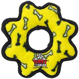 TUFFY® : Gear Ring Dog Toy: Ultra Durable Plush Toy with Multiple Layers & Reinforced Seams, Washable and Floats, Original Construction