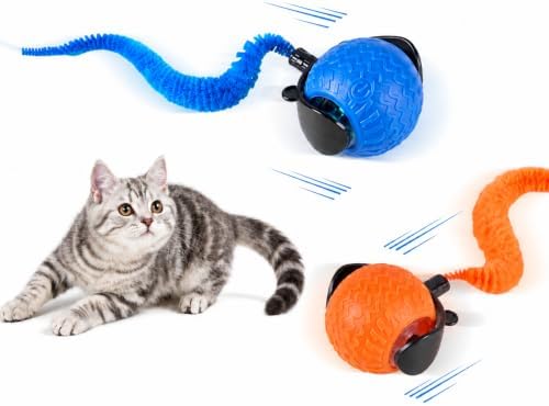 Interactive Cat Toys for Indoor Cats, Automatic Rolling Cat Balls