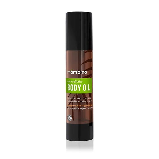Mambino Organics Anti-Cellulite Smoothing Body Oil, Arabica Coffee + Juniper Berry, 4oz