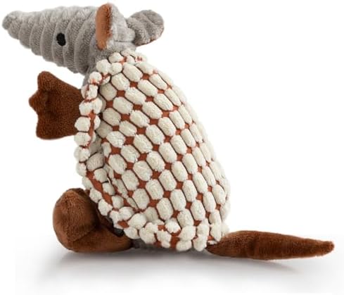 Hollypet Armadillo Squeaky Puppy Dog Toys for Small Medium Dogs, 8"