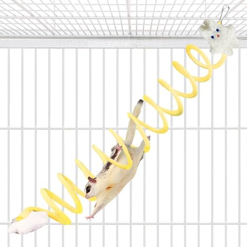 1pc Elastic Sugar Glider Climb Rope, Hanging Cage Toys(Random Color)