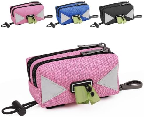 Dog Poop Bag Holder for Leash, Pink