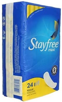 Stayfree Reg Maxi Pad 24ct