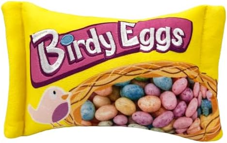 Huxley & Kent Power Plush Squeaky Dog Toy, Birdy Eggs, Large