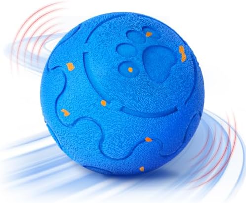 Interactive Dog Ball Toy, Smart Dog Toy for Medium and Large Dogs, Automatic Moving Rotating & Bouncing Ball, Durable E-TPU Material, IP54 Waterproof, Motion-Activated Dog Toy for Active Dogs