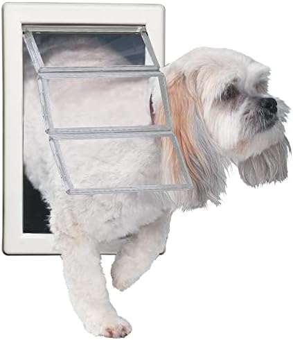 Ideal Pet Products Air Seal Pet Door | Telescoping Frame, Medium, 6.63" x 11.25" Flap Size