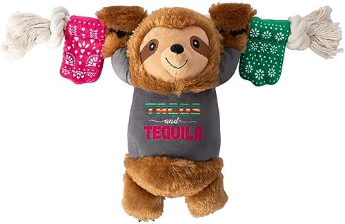 Fringe Studio Plush Dog Toy, Tacos & Tequila, Pet Shop Collection (314158)