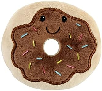 Luvable Friends Unisex Baby Squeaky Plush Dog Toy With Rope