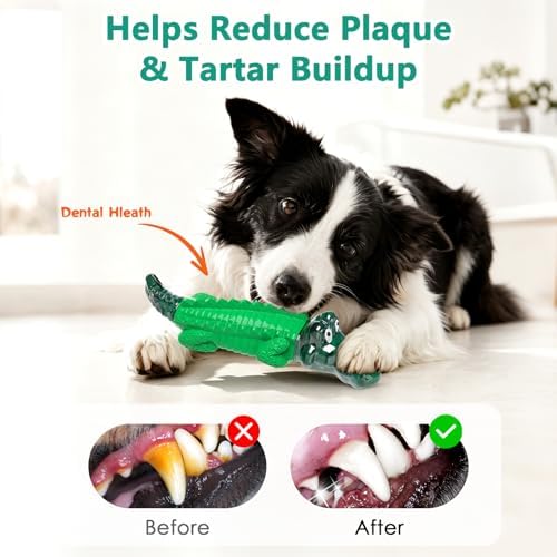 Fuufome Alligator Dog Toys for Aggressive Chewers,Medium Large Breed Dogs