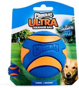 Chuckit! Ultra Squeaker Ball Dog Fetch Toy, Large 3in, for Big Breeds