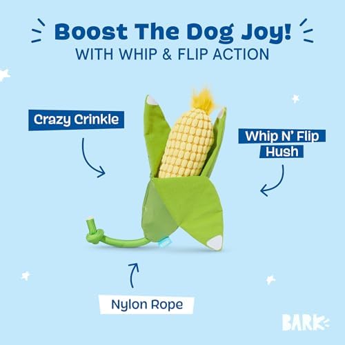 BarkBox Corn on the Slob Dog Toy - Toy for Medium Dogs