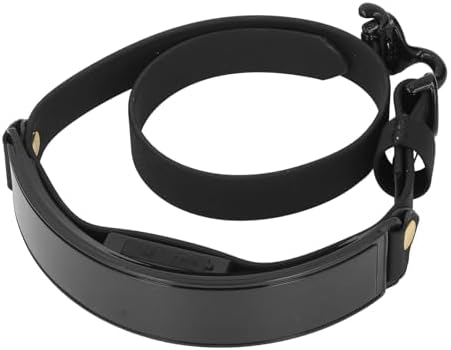 Acouto Fashionable LED Dog Collar with DIY Screen - Rechargeable in The Dark Necklace for Pet and (Green Light)