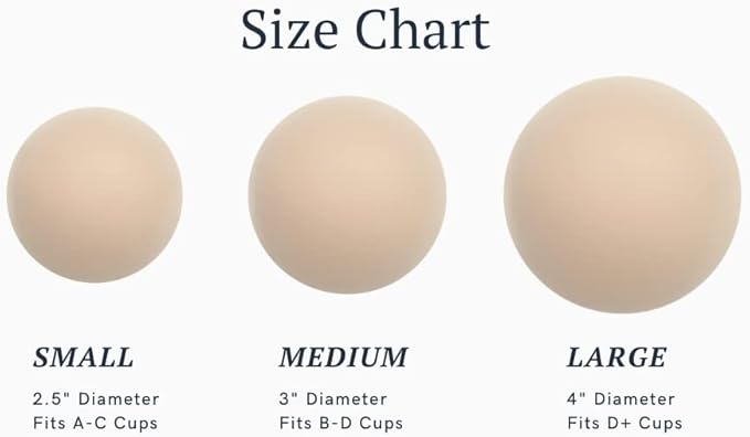 Nipple Covers - Reusable Adhesive Invisible Sticky Silicone Bra Nipple Coverage Pasties Breast Petal for Women