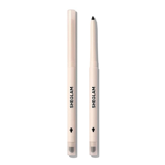 SHEGLAM Gel Glide Eyeliner Pencil Creamy Waterproof Smudgeproof Longwearing Eyeliner-Black