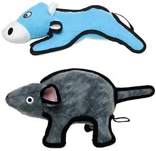TUFFY® 2 Pack Cow Mouse Large Ultra Durable Plush Dog Toys