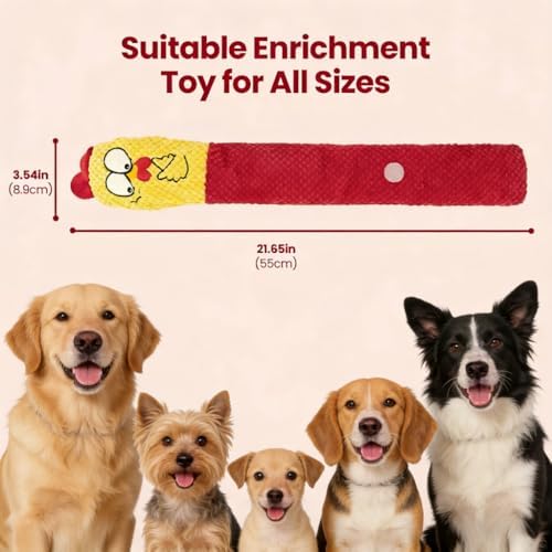 HGB Squeaky Snuffle Dog Puzzle Toy for Medium Small Dogs