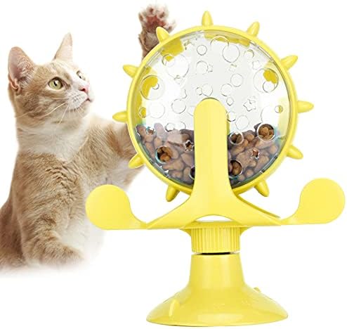 GLOGLOW Cat Puzzle Feeder, Windmill Toy
