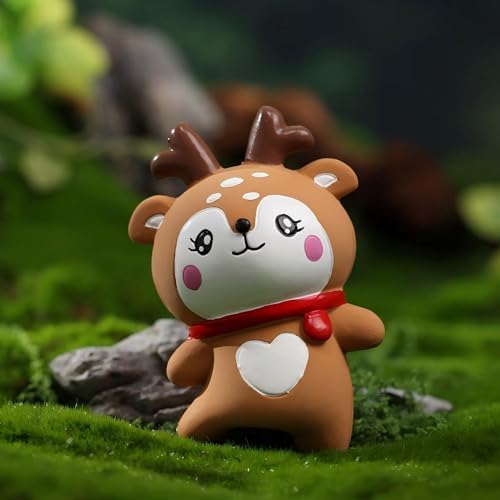 2 Pieces Latex Dog Squeaky Toys, Cute Animal Design Interactive Pet Toys (Bee&Deer)