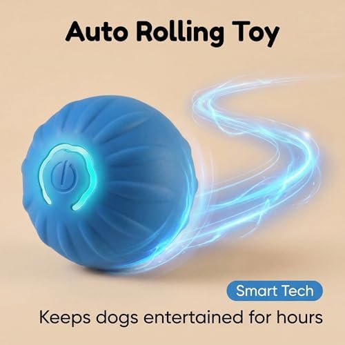 Winb Interactive LED Dog Ball Shell（2 inch）- Only Shell- Small Dogs Ball Play and Wicked Fun, Blue