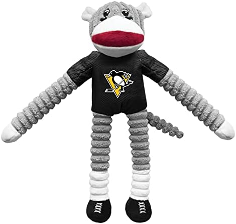 Littlearth NHL Team Sock Monkey Pet Toy - Officially Licensed Teams
