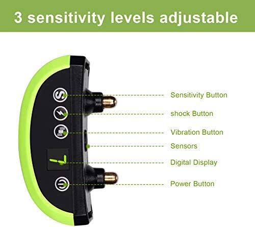 Dog No Bark Collar with Smart Detection Vibration and Harmless Shock- Rechargeable Anti Barking Device for Small Medium and Large Dog