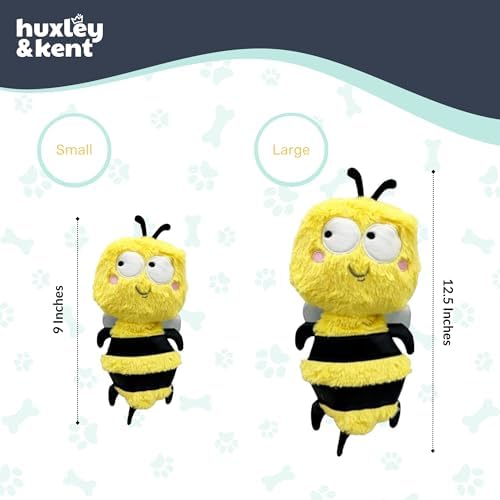 Huxley & Kent Slappies Plush Dog Toy, Buzz Bee, Small