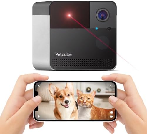 Petcube Play 2 - Wi-Fi Pet Camera with Laser Toy for Cats & Dogs