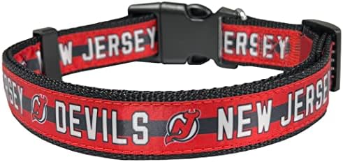 Pets First NHL Collar for Dogs & Cats. Adjustable, Cute, & Stylish! The Ultimate Hockey Fan Collar!