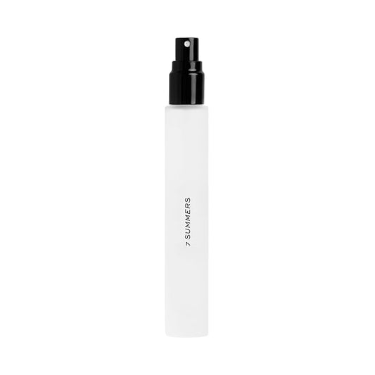 DIME Beauty 7 Summers Travel Spray - Sweet Floral Scent with Vanilla Orchid, Bergamot and Coconut, Hypoallergenic Clean Perfume, Eau de Toilette for Women, 0.34 oz / 10 ml