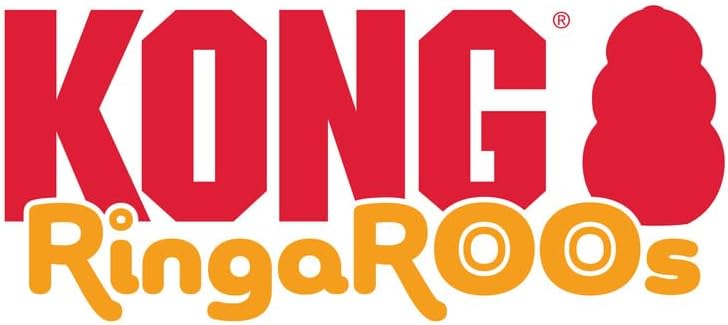 KONG Ringaroos - Interactive Rope Ring Dog Toy with Plush Squeaker - for Fetch, Tug & Cuddle - for Medium Sized Dogs (Blue Elephant)