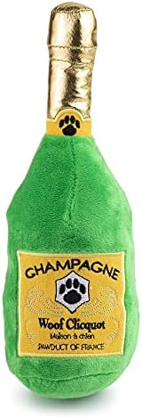 Haute Diggity Dog Woof Clicquot Classic Plush Dog Toy Wine Parody Chew Toys