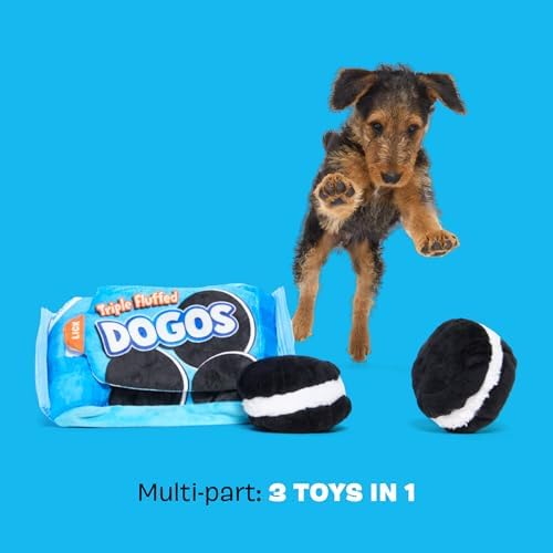 BarkBox Dogo Dunkers Plush Dog Toy - for Extra Small to Medium Dogs