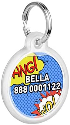 Personalized Pet ID Tag for Dog Cat with QR Passport Global Search System of Lost Pets - Personalized Dog Tags Cat Name Tags - Wow
